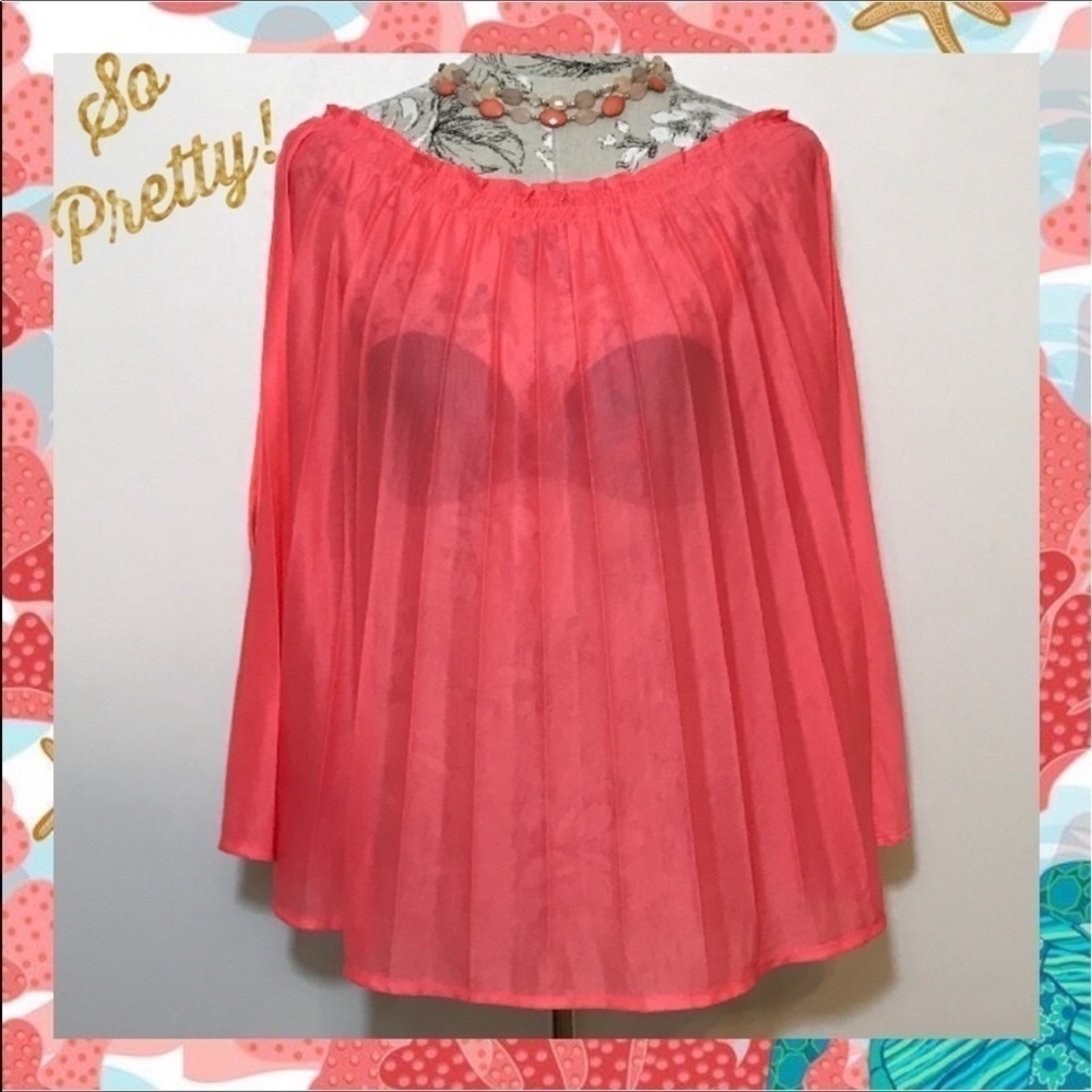 𝅺nwt Neiman Marcus Chelsea Pleated Top XS